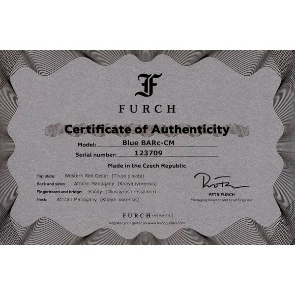 Furch Blue BARc-CM w/VTC a