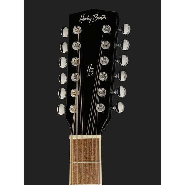 Harley Benton D-200CE-12BK w/Bag