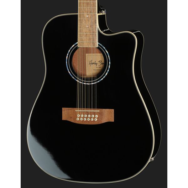 Harley Benton D-200CE-12BK w/Bag